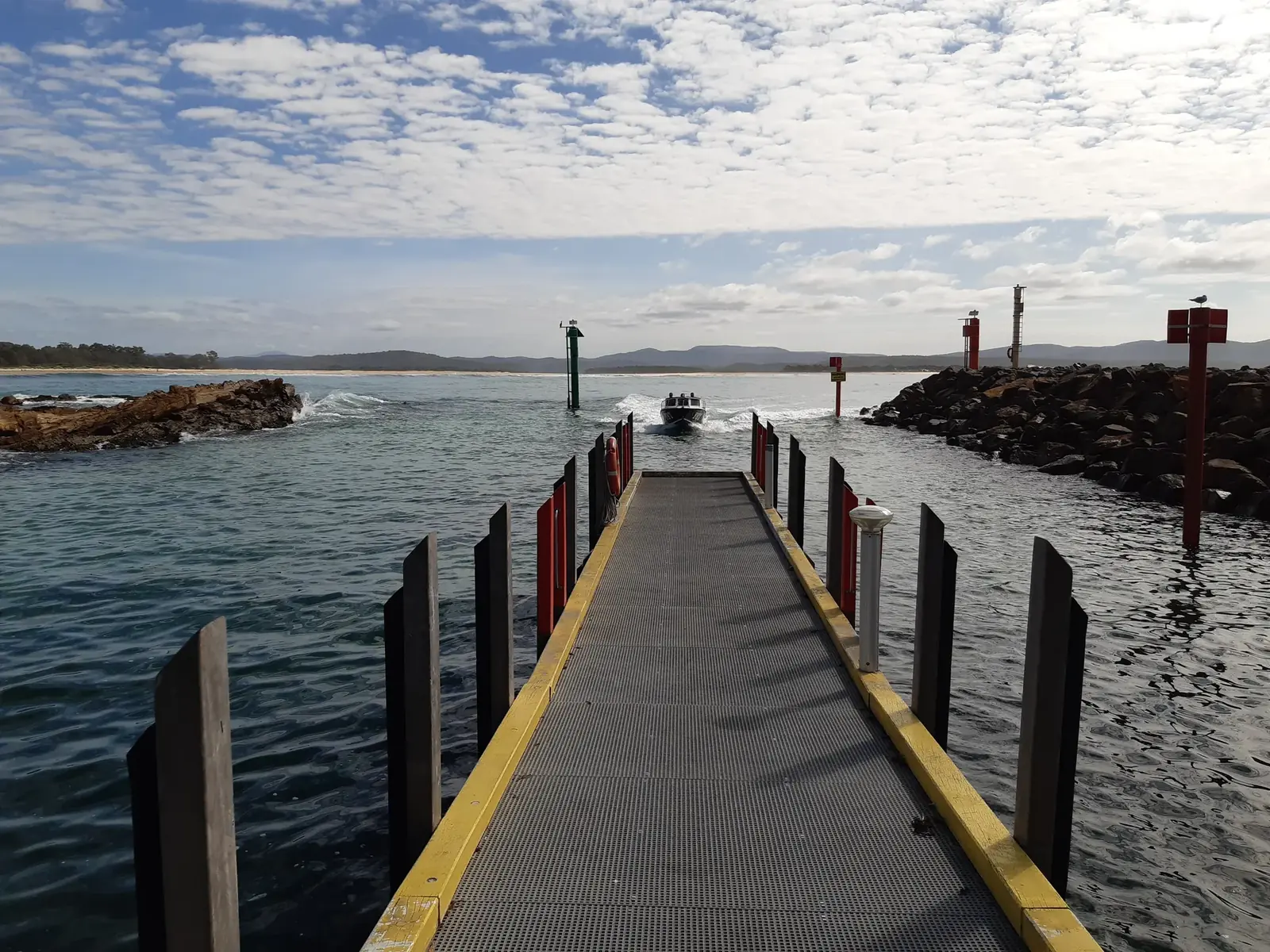 Eastern Victoria coastal water and jetty